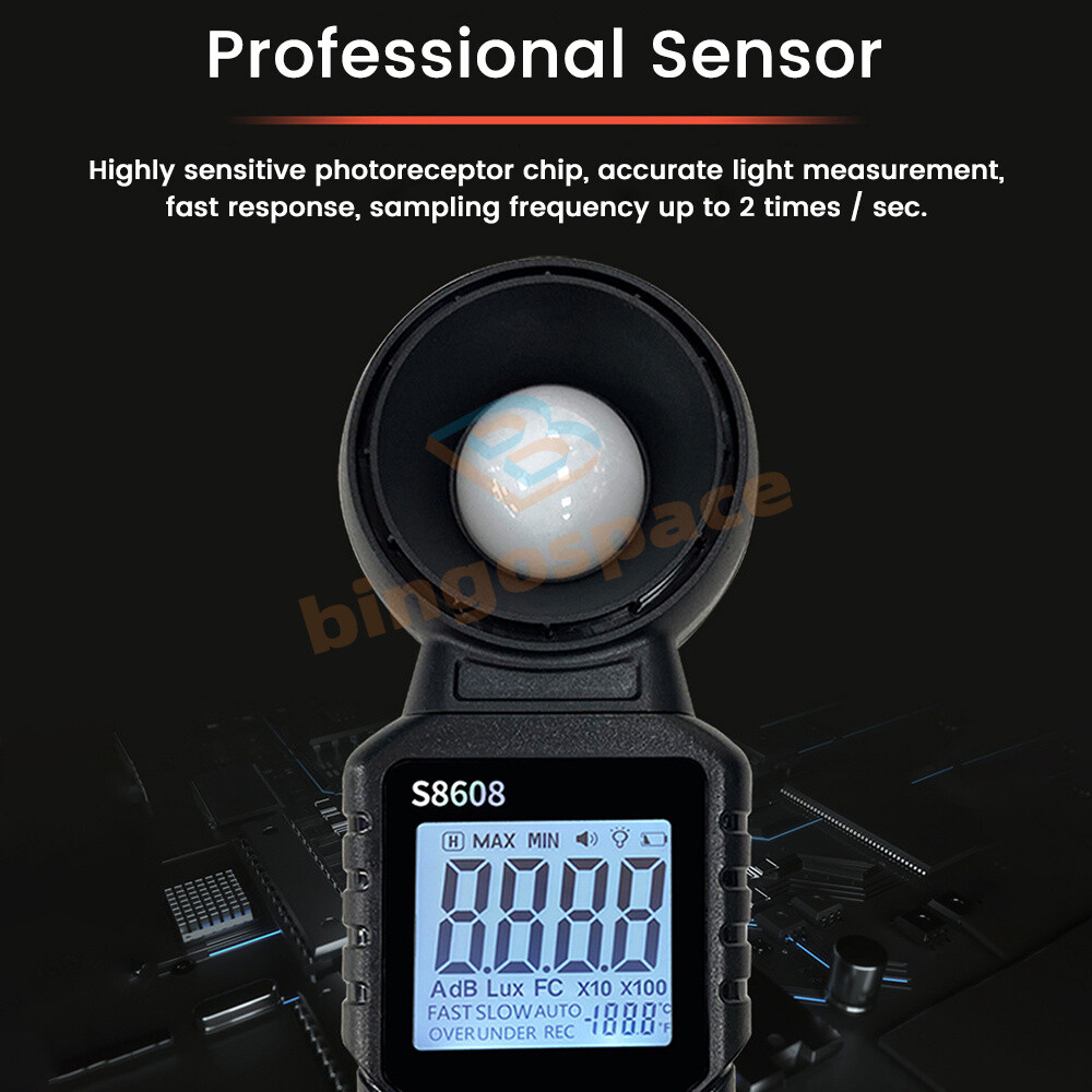 Digital illuminance Light Meter Lux meter Photometer 200000Lux Luxmeter Tool