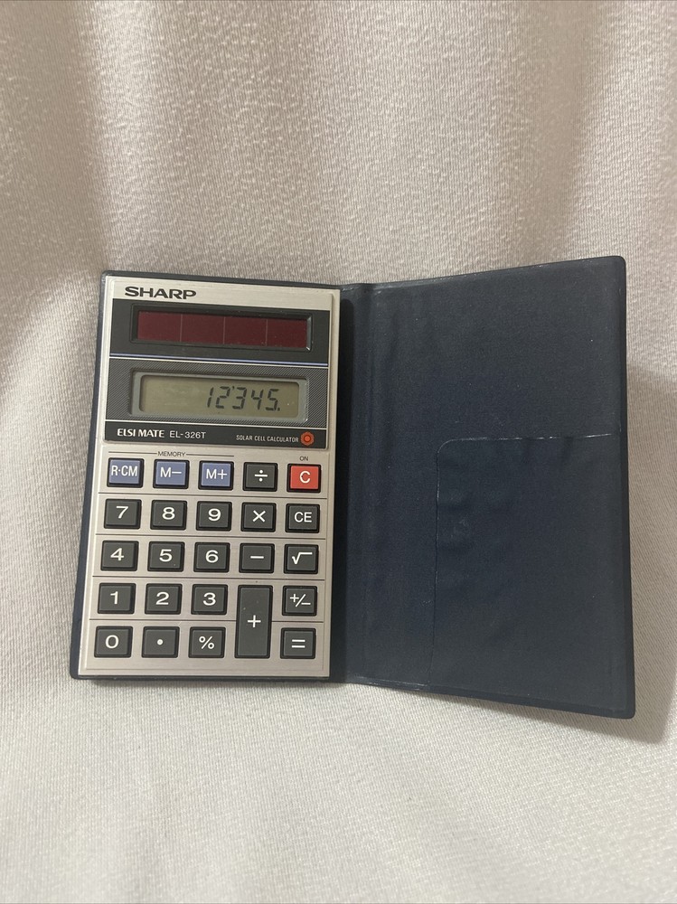Sharp ELSI MATE EL-326T Solar Cell Calculator