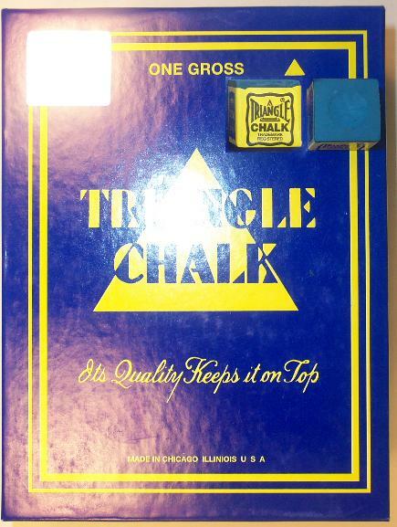 BLUE CHALK - Triangle Brand - 1 Gross 144 - BLUE Color