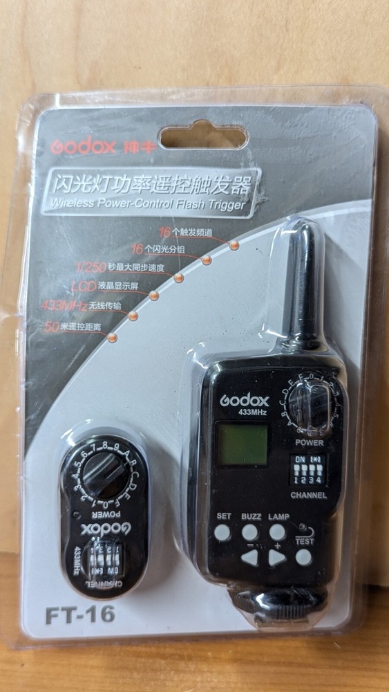 Godox CT-16 16 Channel Wireless Radio Flash Trigger Transmitter Receiver Set