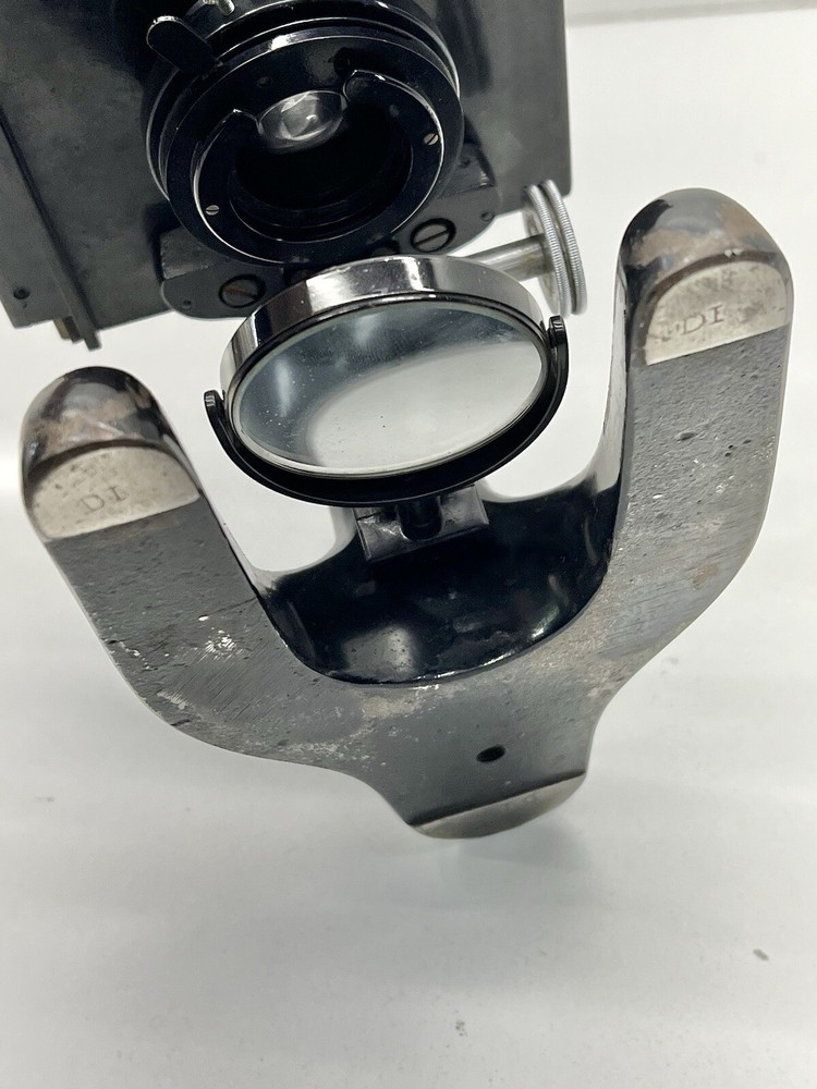 Vintage BAUSCH & LOMB Monocular MICROSCOPE w/ 3 Objectives Dated 1915