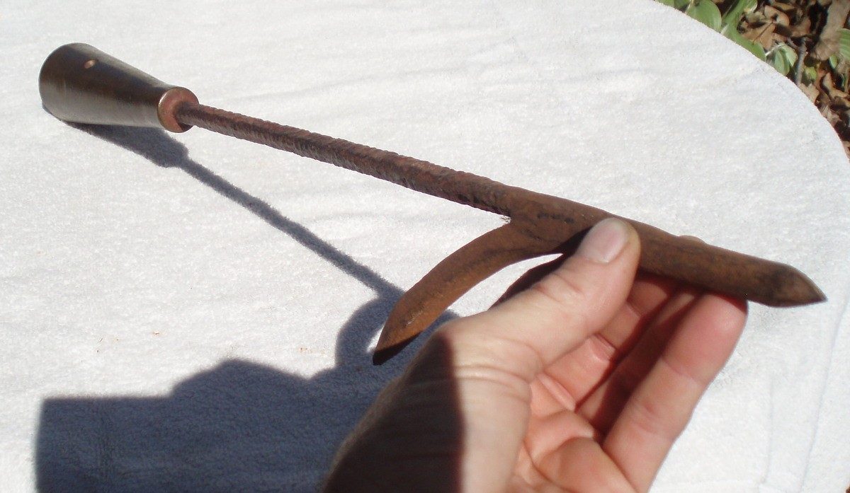 1700' ? BRONZE IRON EARLY HISTORIC PRIMITIVE ANTIQUE WHALING WHALE HARPOON SPEAR