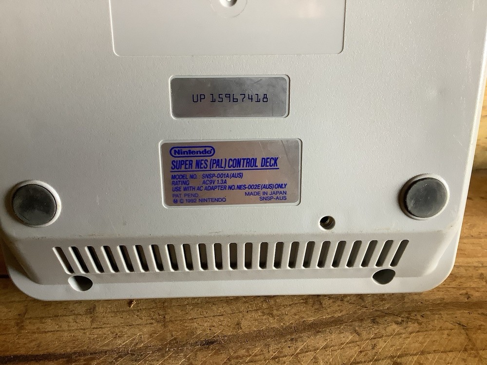 SUPER NINTENDO SNES CONSOLE TESTED & WORKING POWER SUPPLY TV AV CABLE CONTROLLER