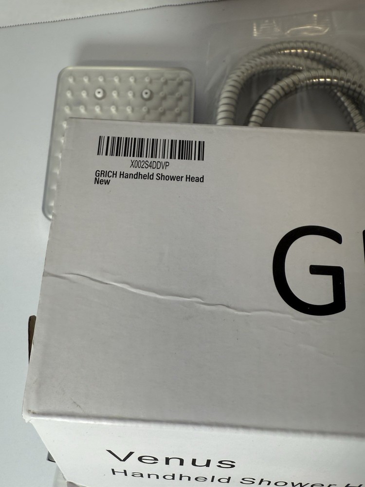 Grich Venus Handheld Shower Head 2.5 gpm 6 Spray Pattern Settings Chrome Finish