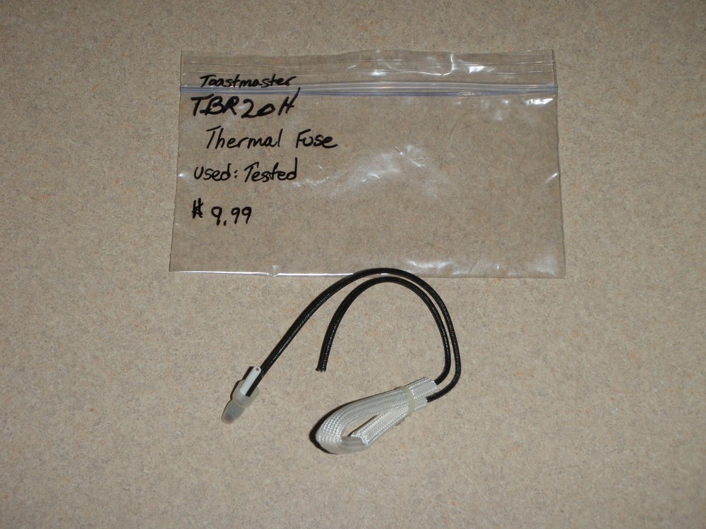 Toastmaster Bread Maker Machine Thermal Fuse Model TBR20H