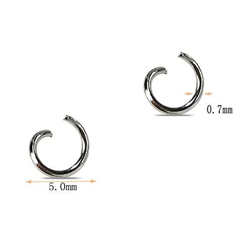 1000 Pcs Silver Plated Jump Rings Split Circle Clasp 5mm gold