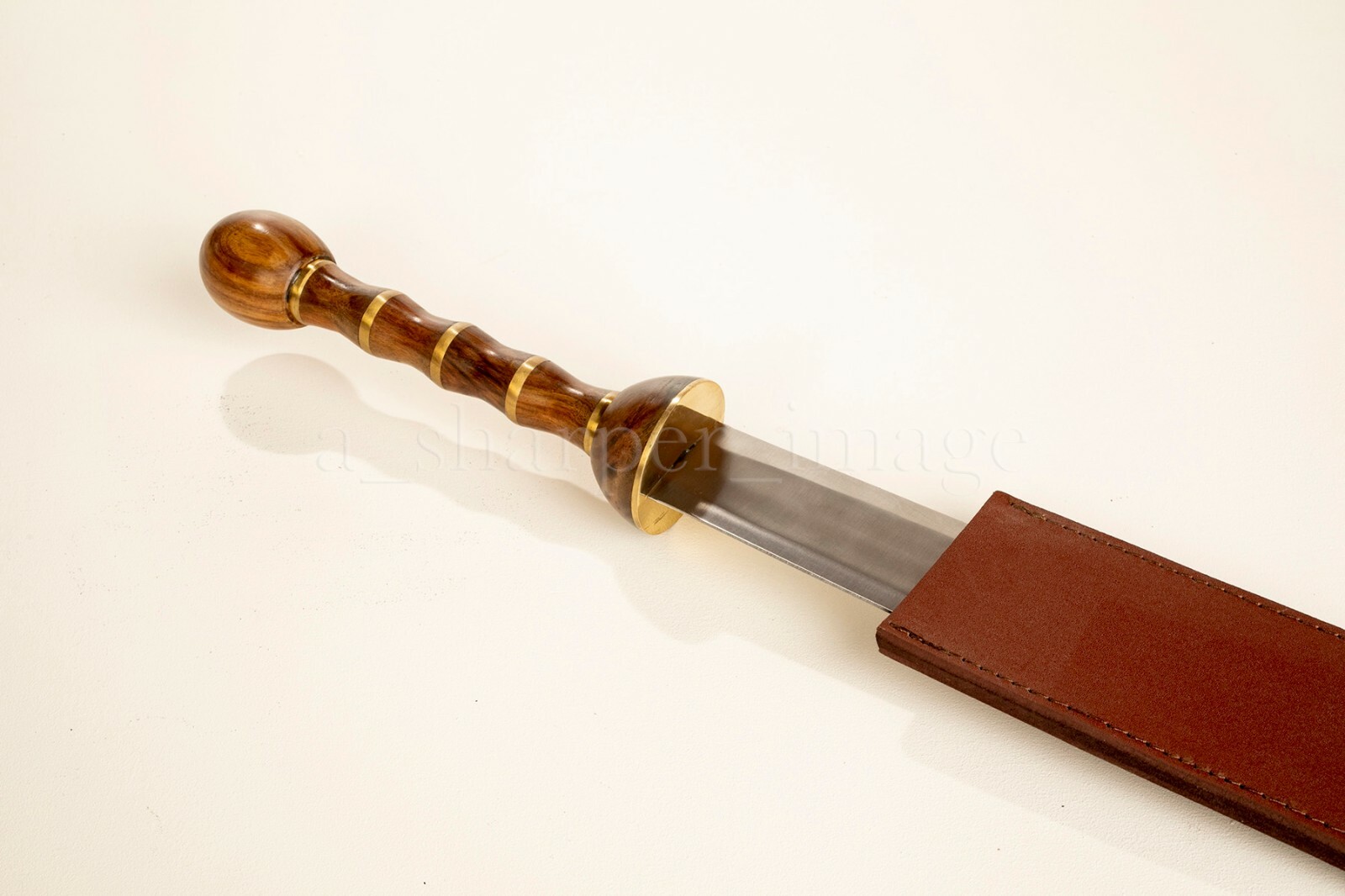 Full Size 33" Roman/Centurion Gladius Sword, Leather Sheath SOLID Sharpened