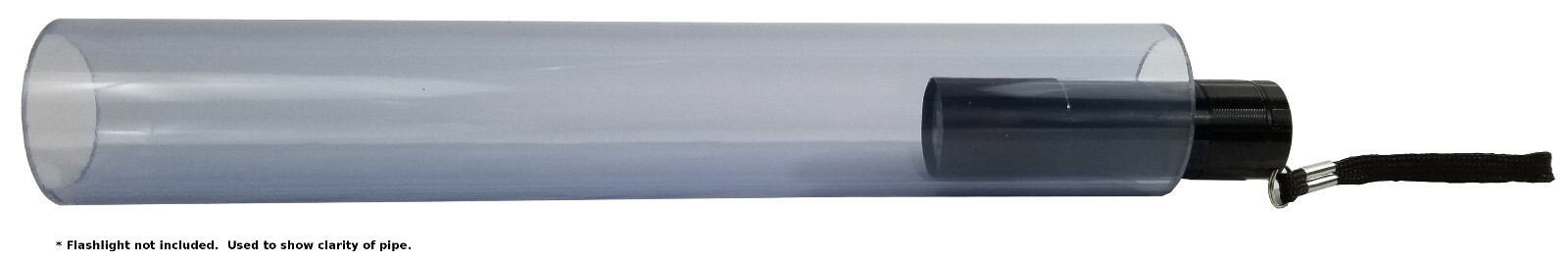 1/2" to 6" Diameter Clear PVC Pipe, Schedule 40, Choose Your Length