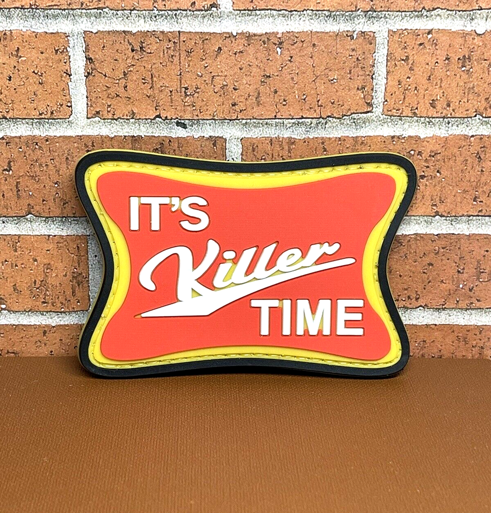 Tactical PVC Patch - It's Killer Time PVC Patch - Hooked Backed Morale Gun Patch