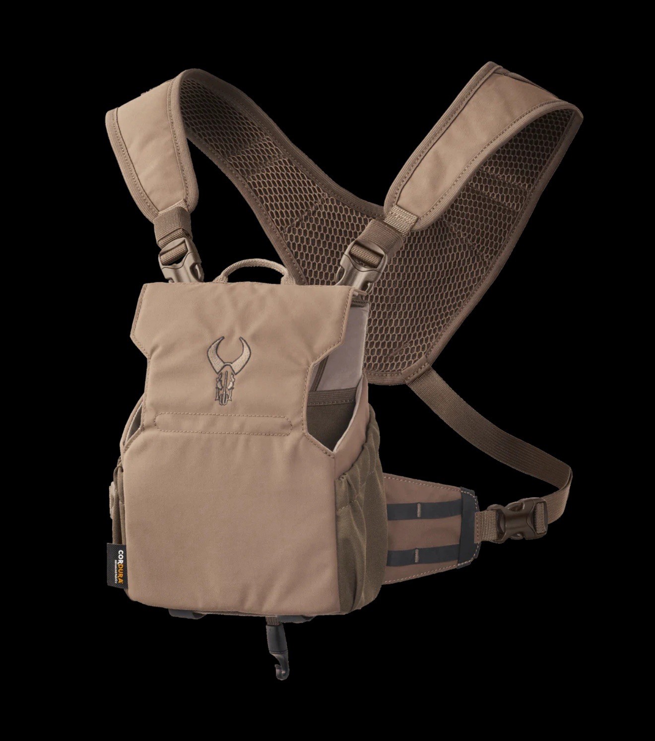 Badlands Bino AXS Binoculars Chest Harness Case - Mud (Tan) - MEDIUM