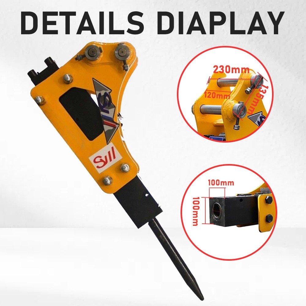 Hydraulic Breaker Hammer Attachment for 1-1.5Ton Mini Excavator Hammer Free Ship