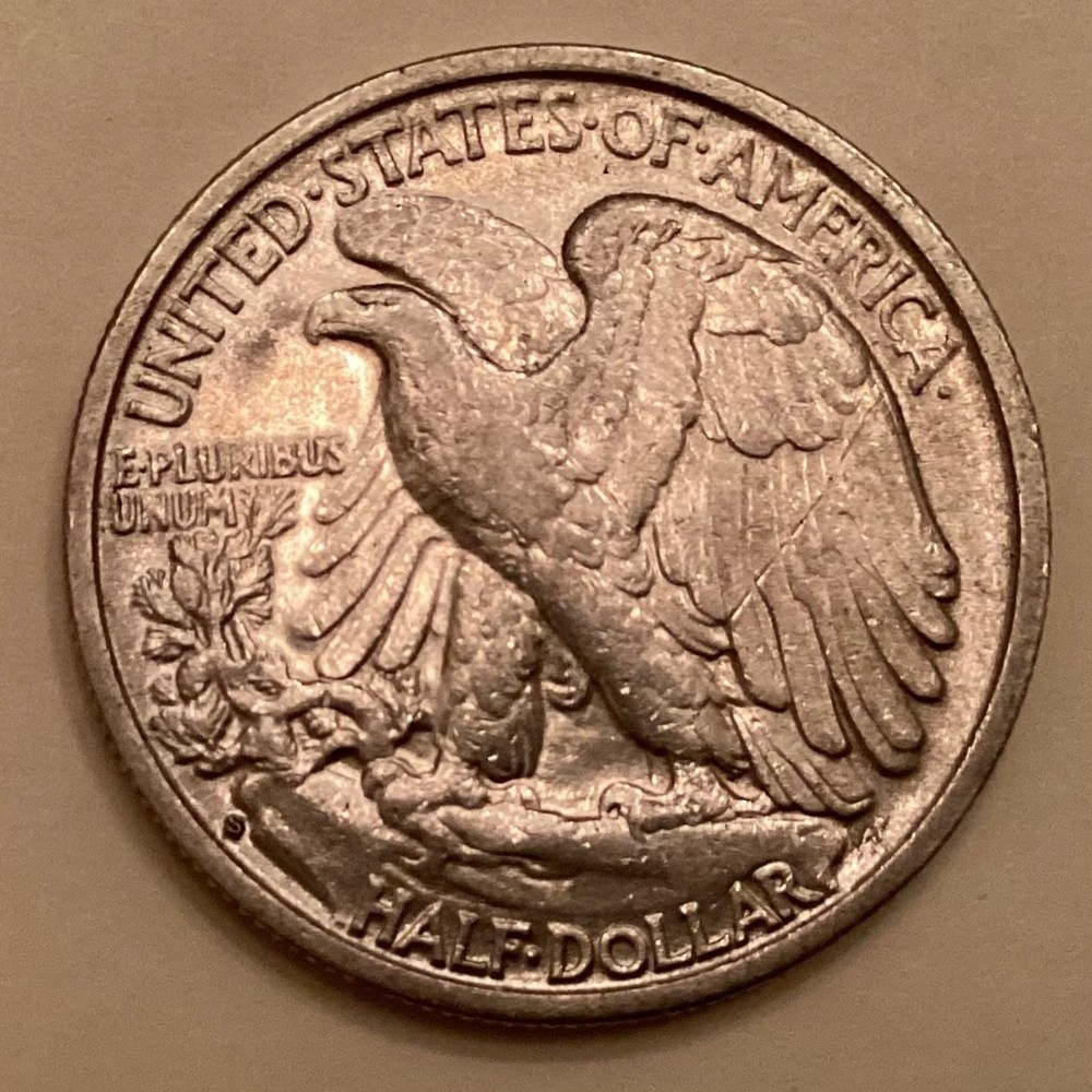 1939 S Walking Liberty Half Dollar cd -