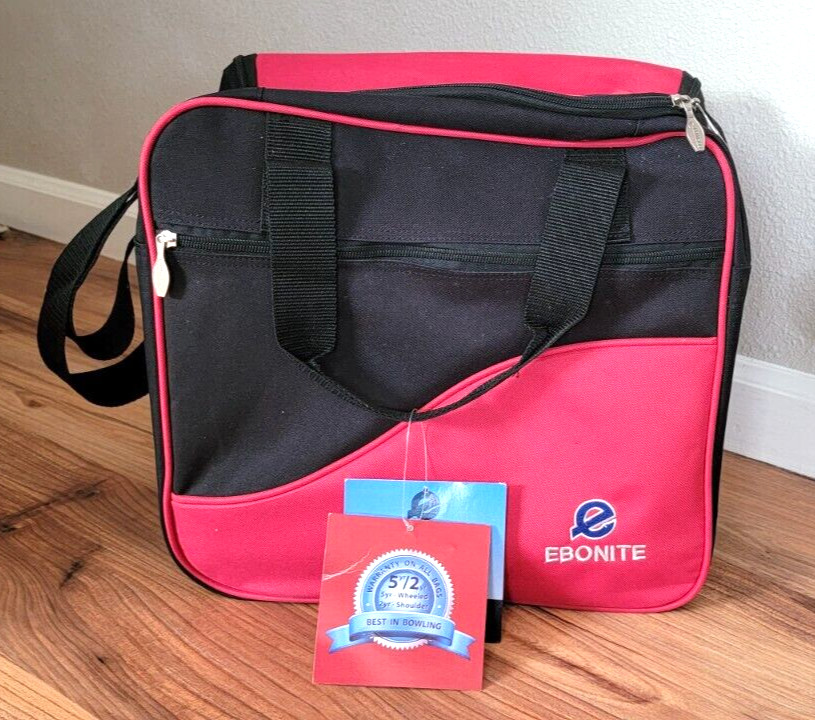 EBONITE Single Ball Bowling Bag Basic Series Black & Red Never Used Still Tagged