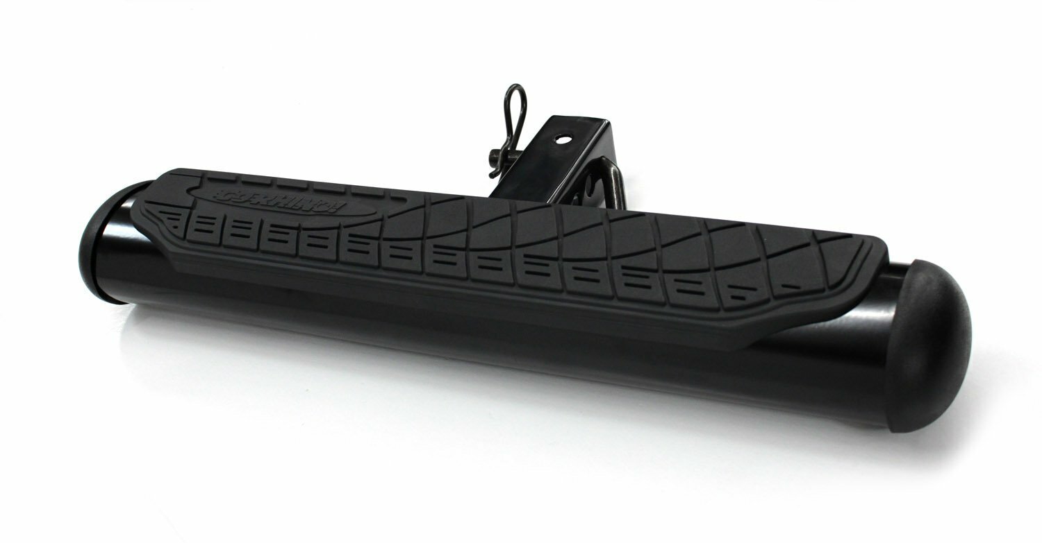 Go Rhino 460B 4" Oval Hitch Step Black Powdercoat Fits 2" Receivers