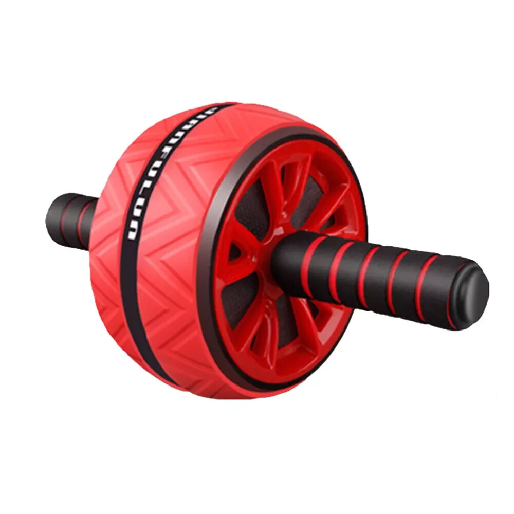 Fodoto Ab Roller Abdominal Exercise Roller with Automatic Rebound (Red Color)