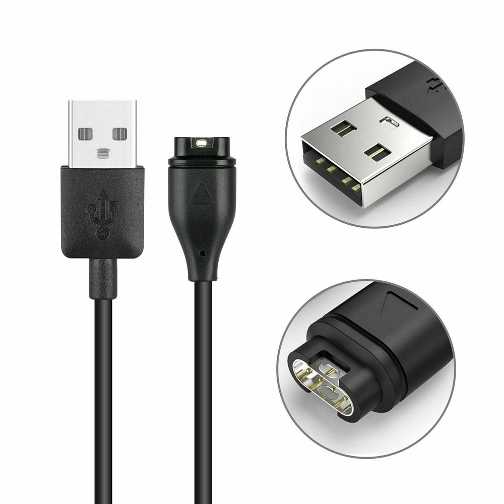 Garmin Forerunner 935 Charger Replacement Charging Charge Cable Cord USB (Black)