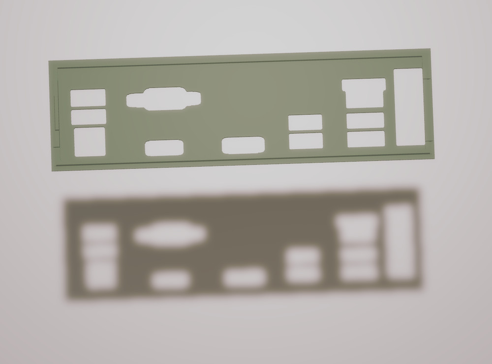 Galax A520H, I/O Shield, 3D Printed, IO Backplate