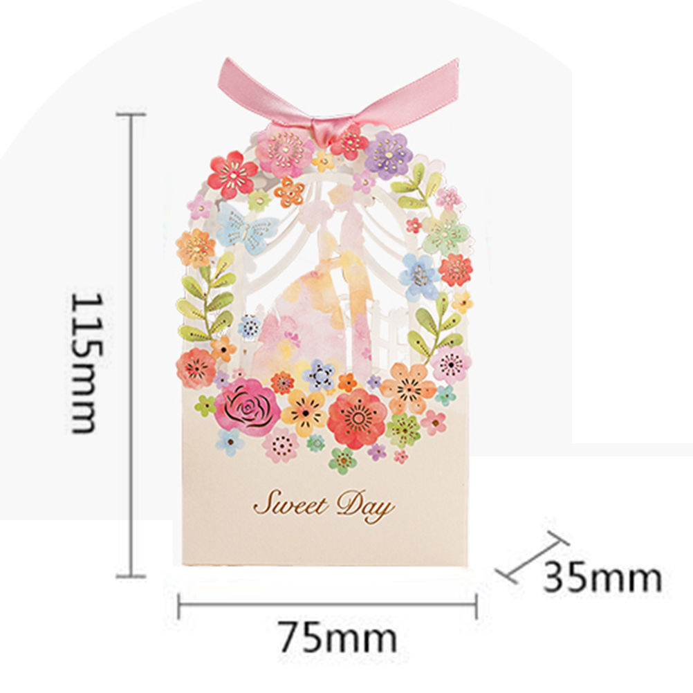 280pcs Favor Ribbon Gift Box Candy Boxes Wedding Boxes Gift Favor Flower Party