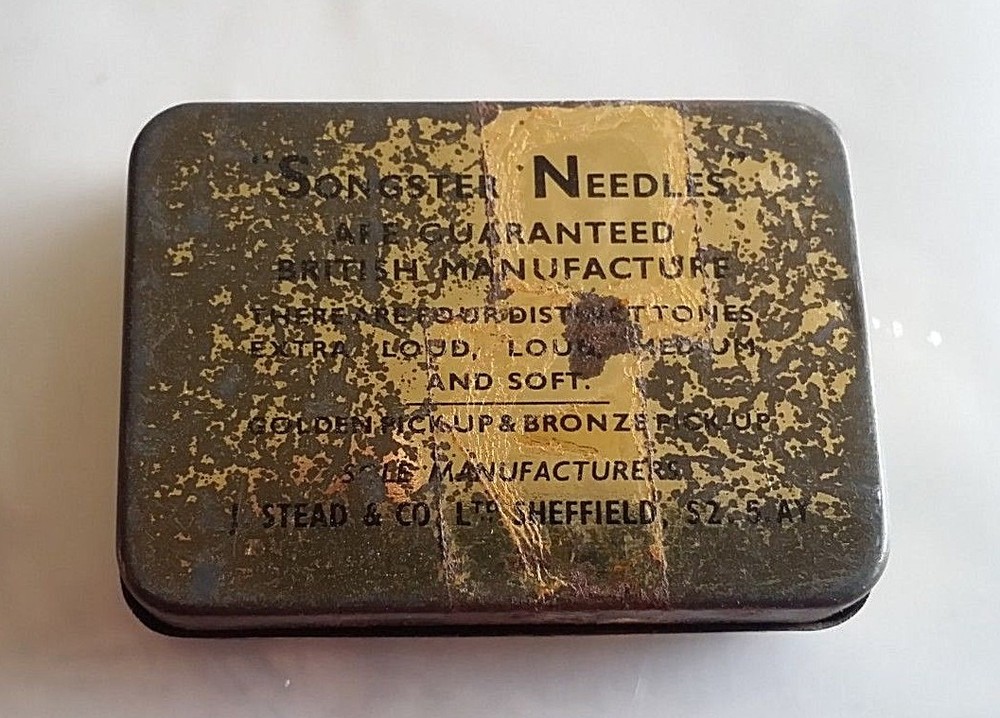 PG228 - Gramophone needles SONGSTER BOX EMPTY GRAMOPHONE DOTS 11/16