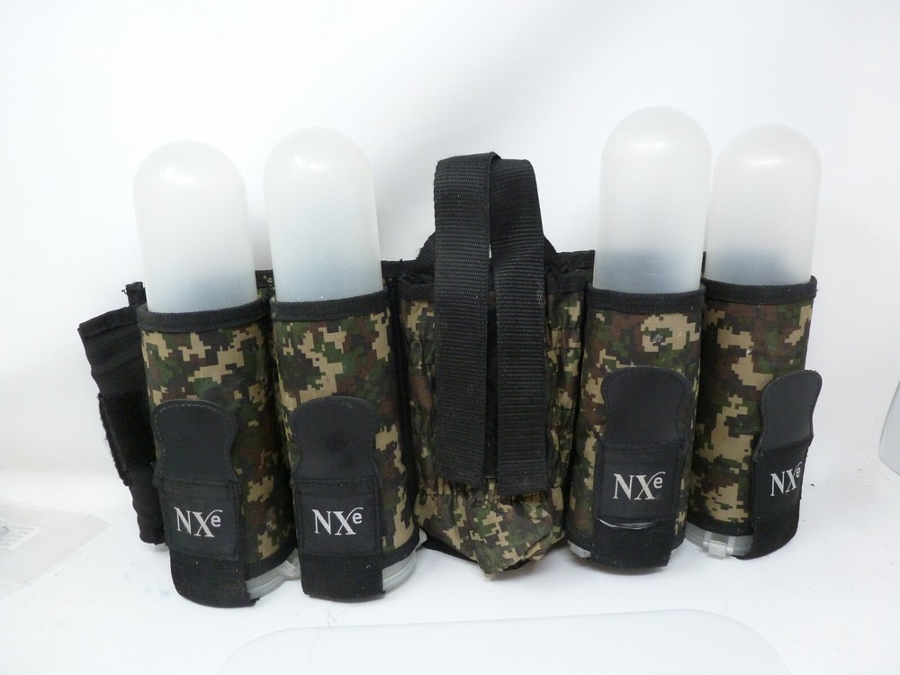 NXE PAINTBALL HARNESS PACK DIGI CAMO + 4 PODS MEDIUM / LARGE HK ARMY ECLIPSE DYE