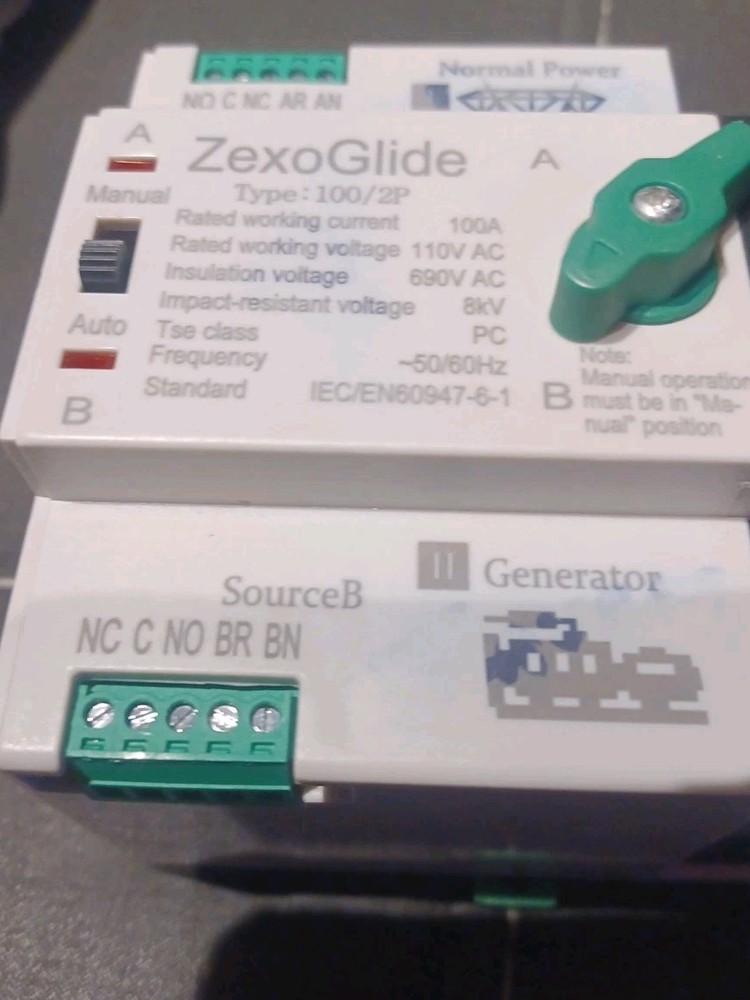 Dual Power Automatic Transfer Switch 2P 100A 110V PC Type Electrical Selector