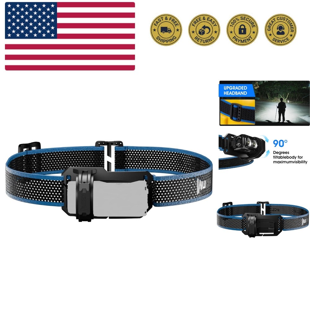 E7 Adjustable Headlamp Bracket, Black Headlamp Strap, LED Headlamp Hand Strap...