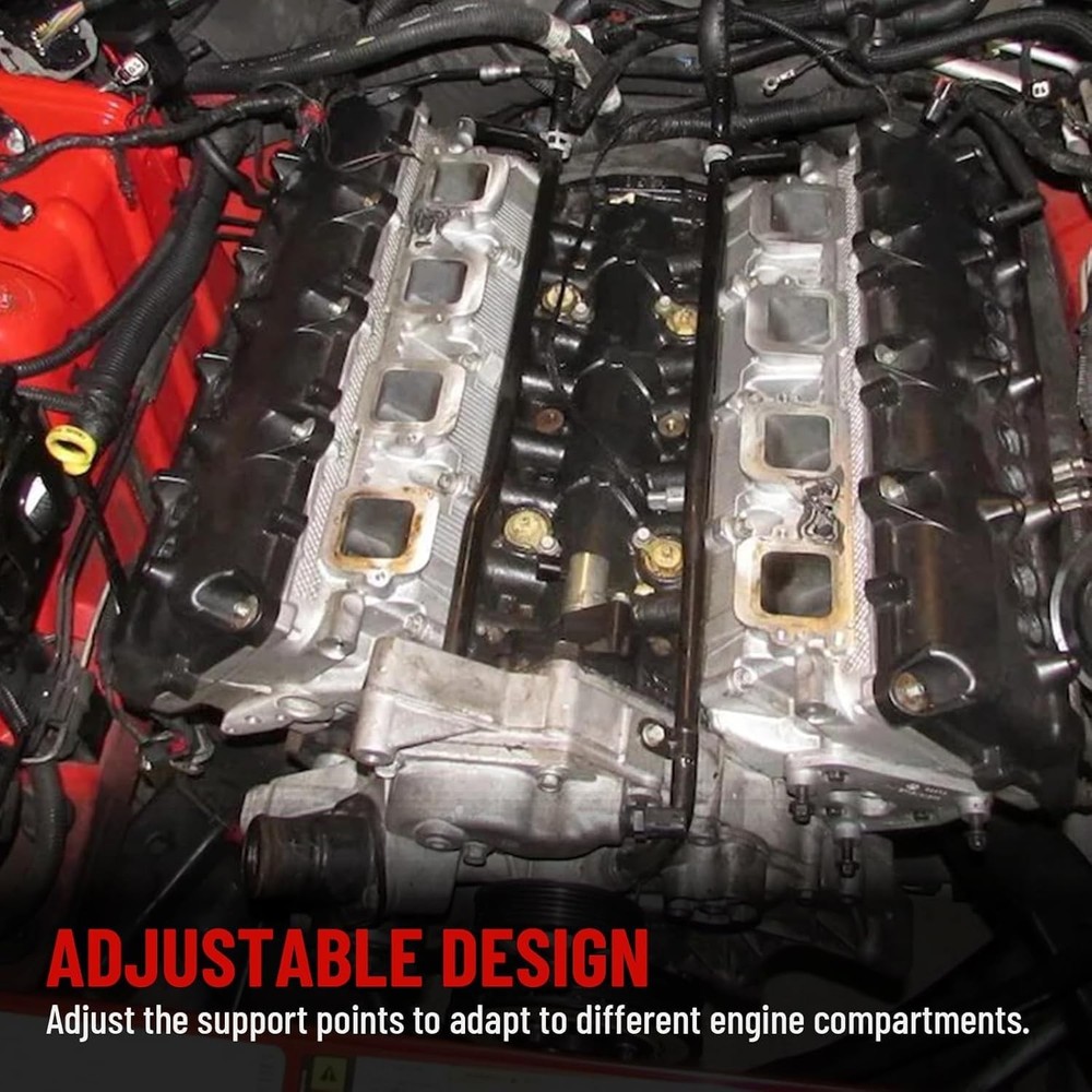 Racewill Engine Lifting Bar, Universal Engine Transverse Stand Support Fixtur...