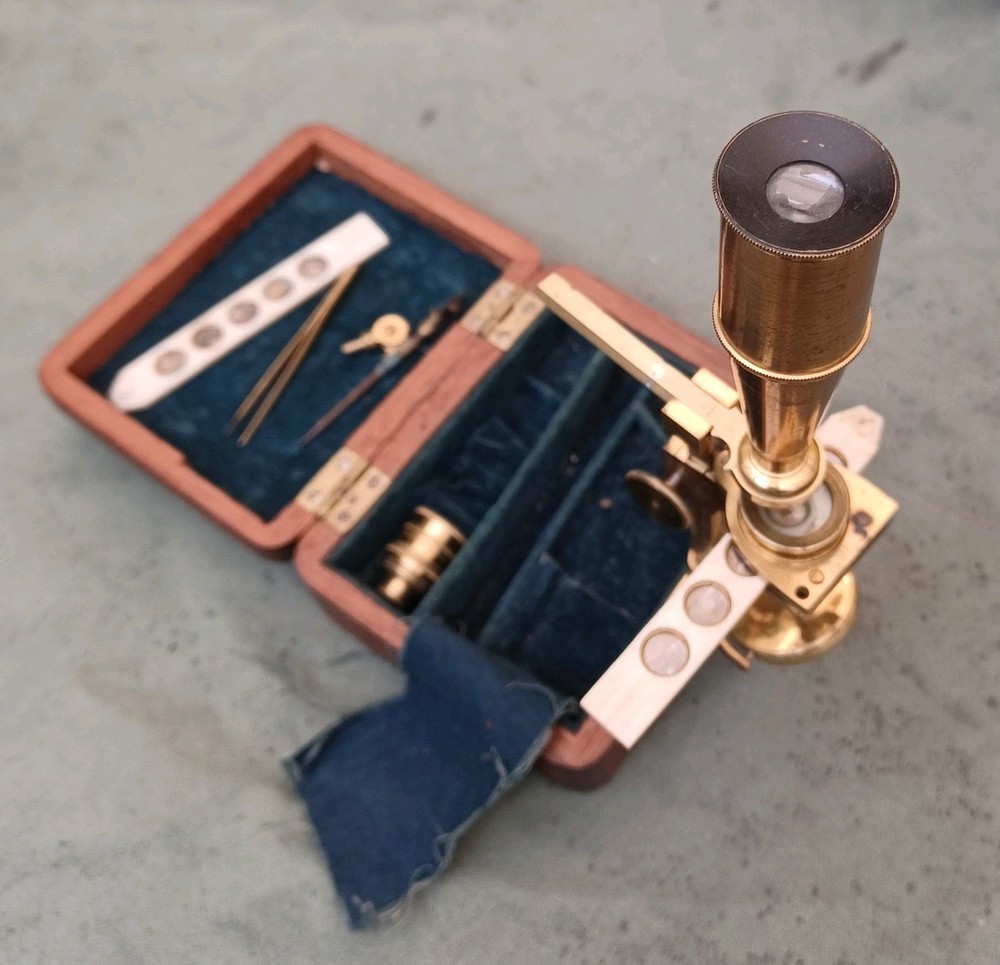Rare Antique signed Cary’s pocket microscope, c 1830