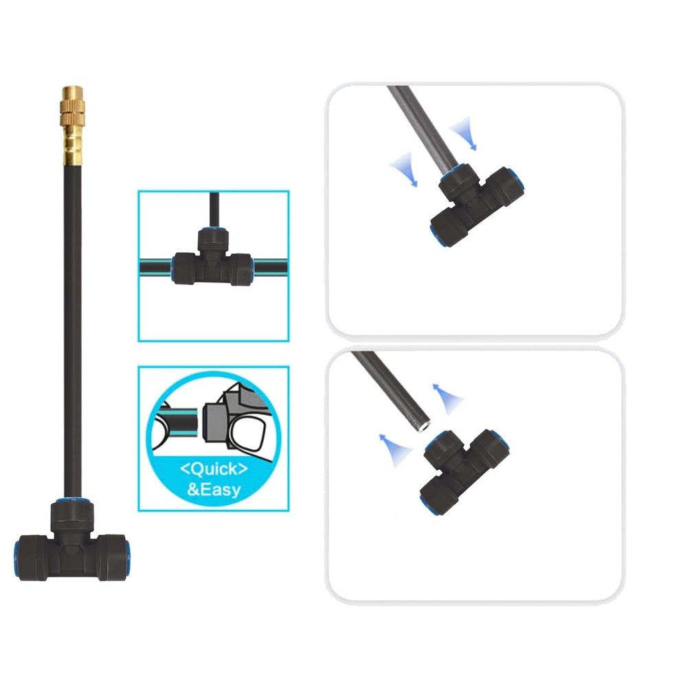 New Drip Irrigation Kit, Automatic Garden Watering System, Quick Connector and 3
