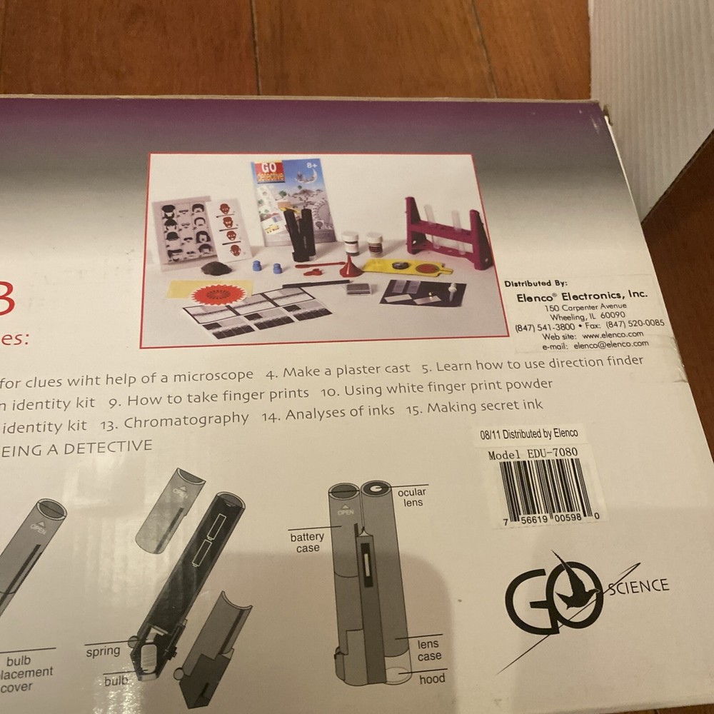 Detectolab Go Science Scientific Detecting Methods For Ages 8+ ELenco