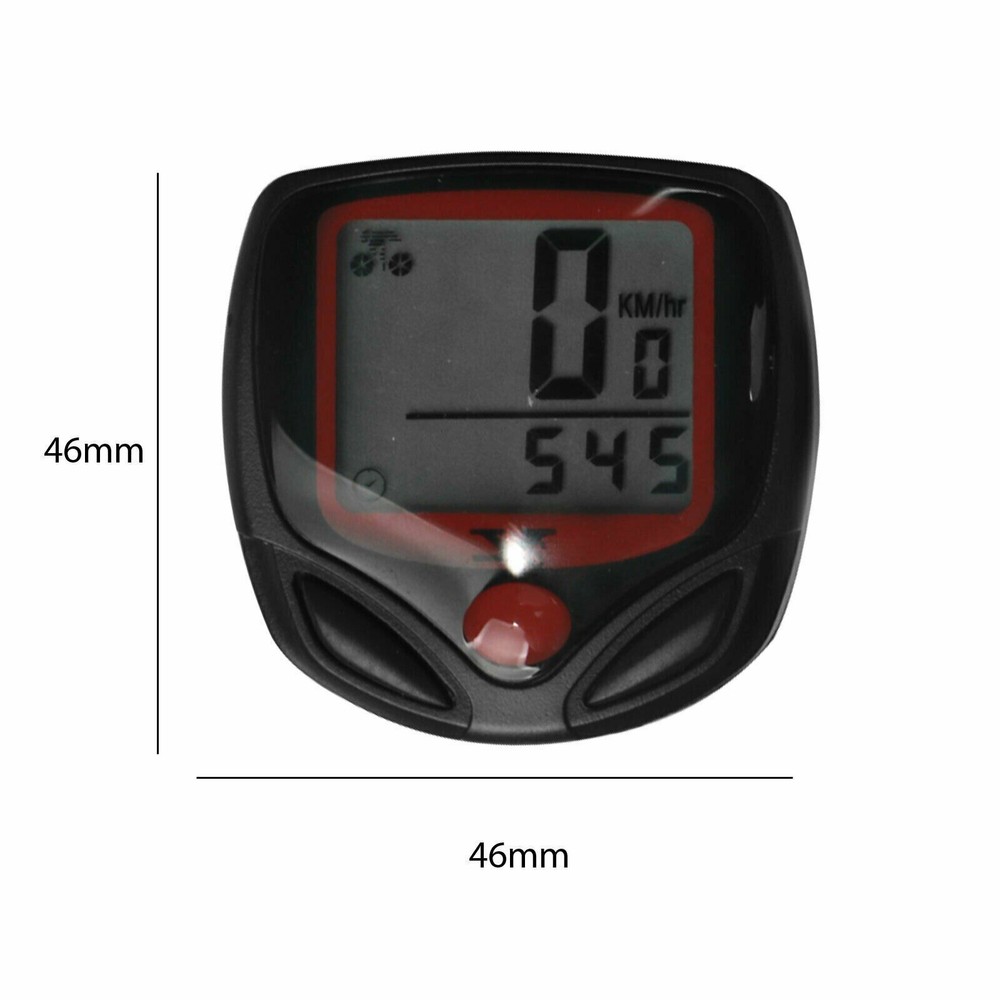 Bike Bicycle SPEEDOMETER Cycle Digital Odometer Computer MPH KMH Waterproof LCD