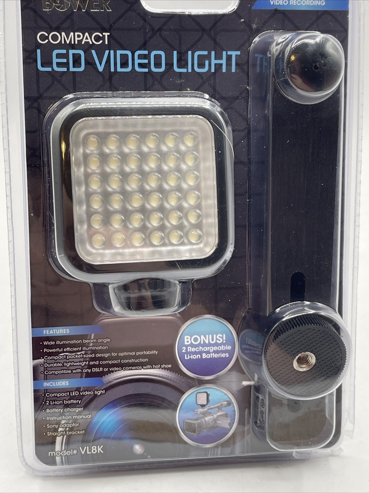 Bower Compact LED VIDEO LIGHT Brand New Sealed Package