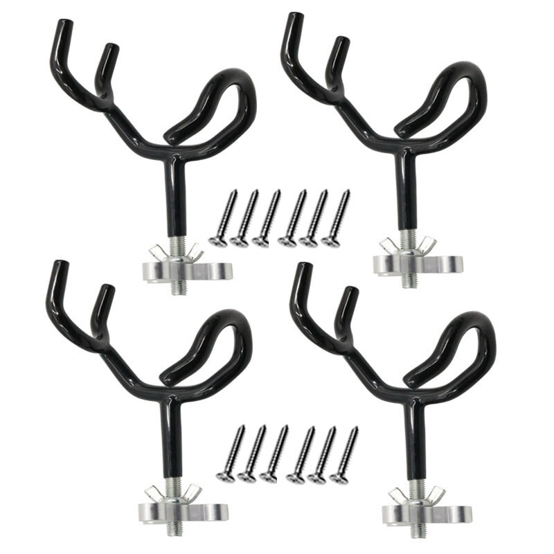 4PCS Newly Sure Grip Steel 20 Degree Angle Rod Holder Fishing Boat Rod Pod