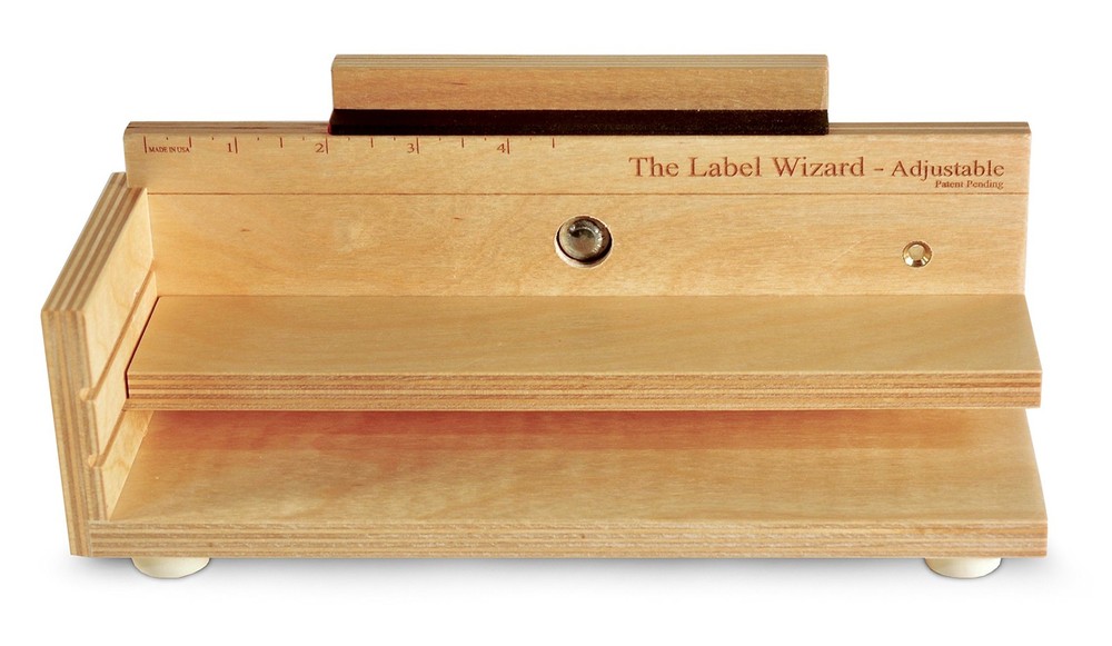 The Label Wizard- Adjustable 2.5*8.3cm, Reddish-maroon