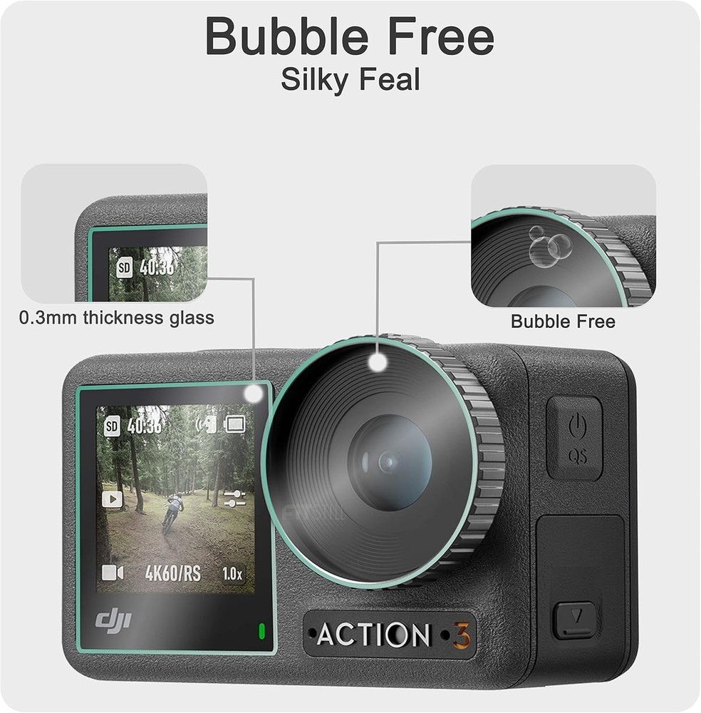 Comprehensive 10PCS Action Camera Protector Kit with Silicone Cap - Bubble Free