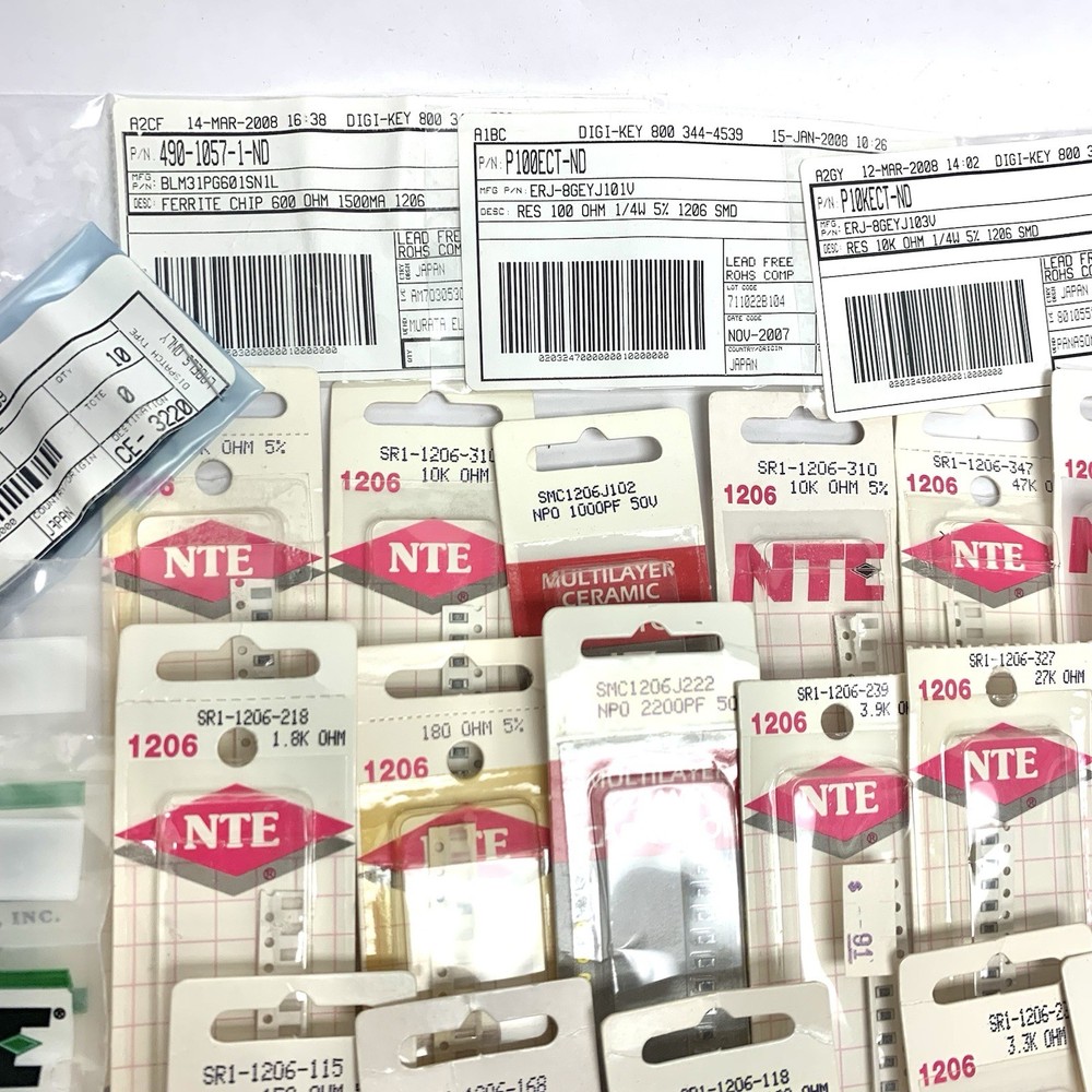 Large Variety Resistors Capacitors & Misc *70+ Items*