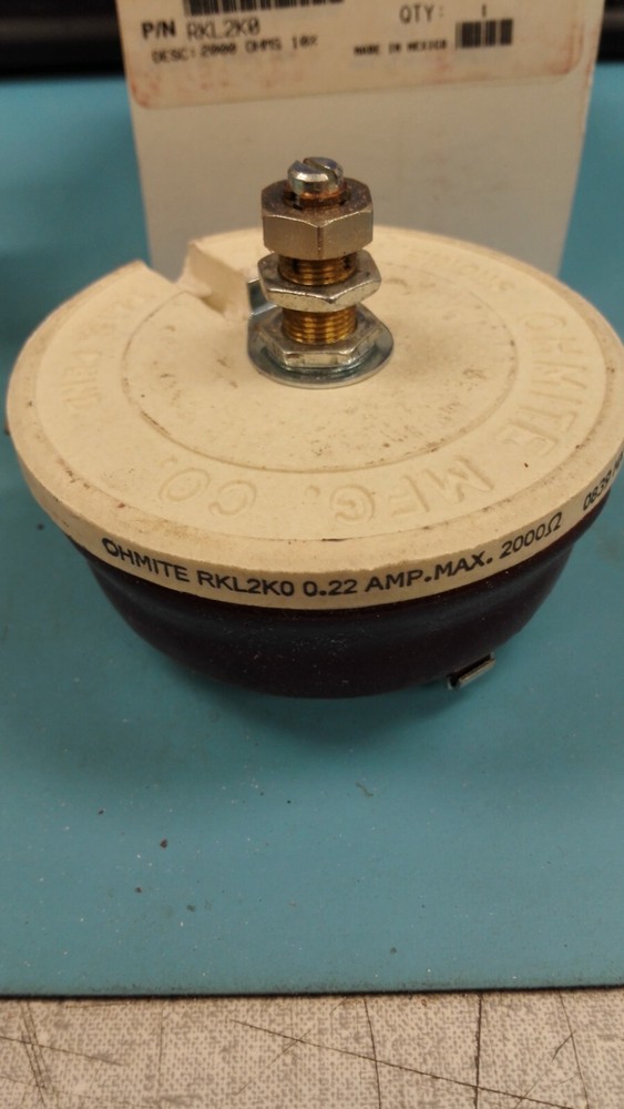 Ohmite RKL2K0 2k Ohm Wirewound Ceramic Variable Rheostat Resistor 10% New