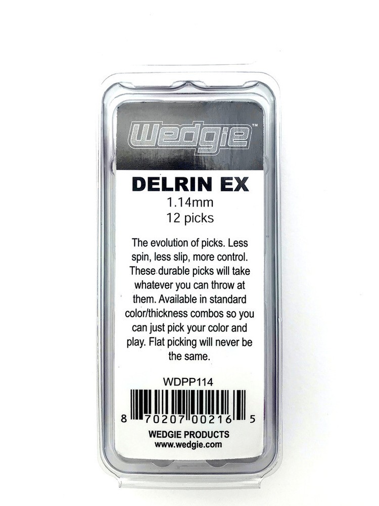 Wedgie Delrin EX Guitar Picks | 1.14mm | Purple | 12 pcs
