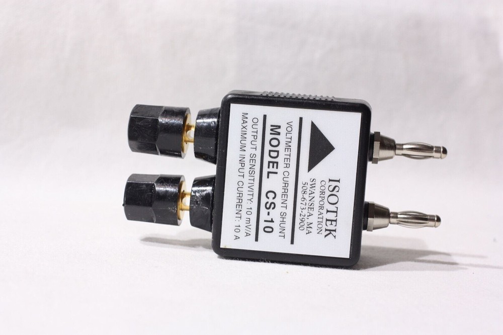 IsoTek CS-10 Voltmeter Current Shunt Input 10a - Output 10mv/a USED