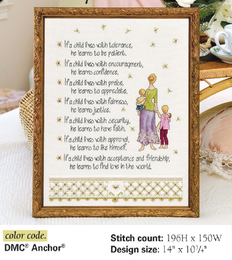 A CHILD'S PERSPECTIVE  CROSS STITCH PATTERN ONLY YD  RYQ