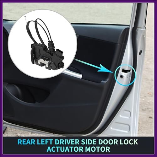 Replacement Rear Left Driver Side Power Door Lock Actuator Motor with Cable