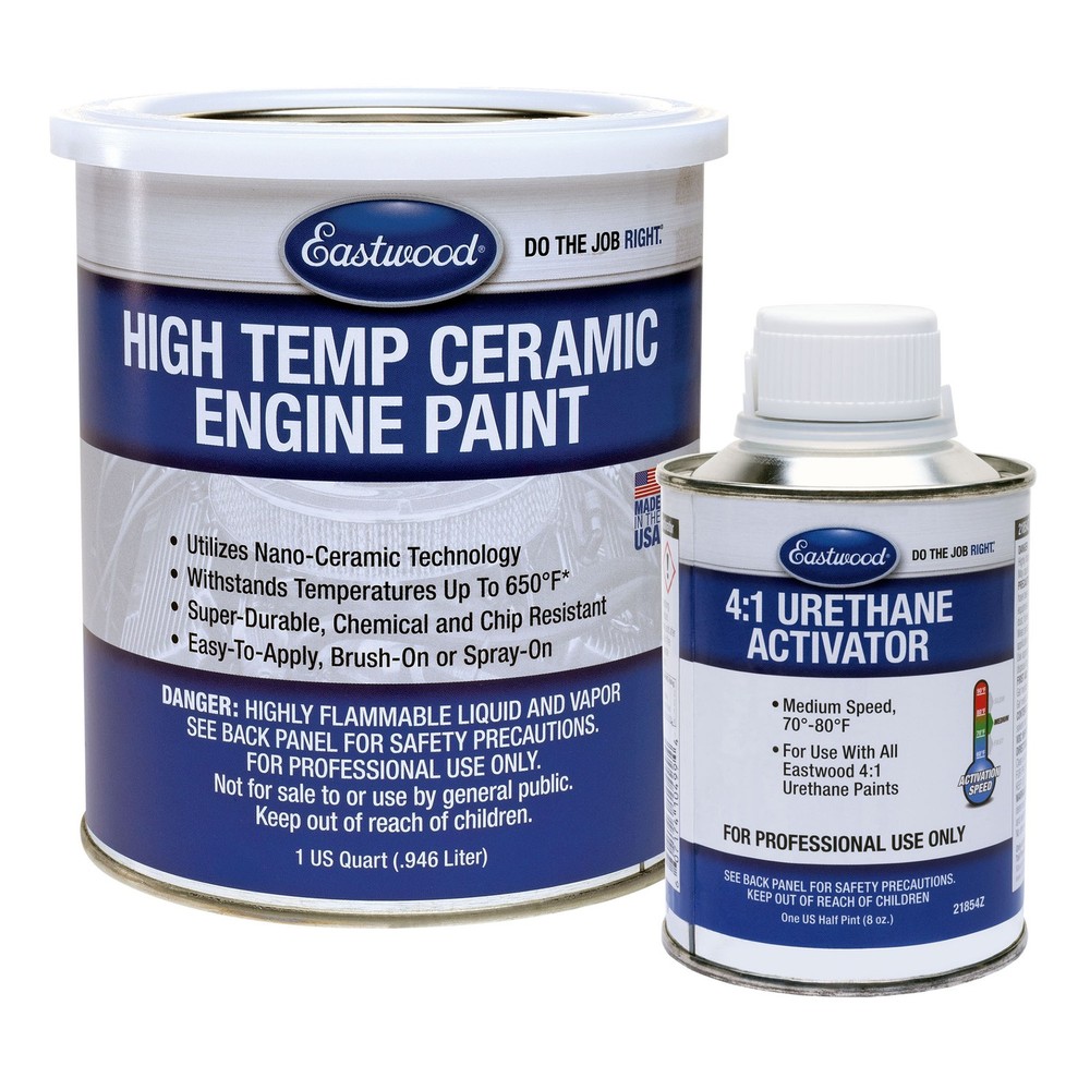 Eastwood Buick Red High Temperature Ceramic Engine Paint and Activator