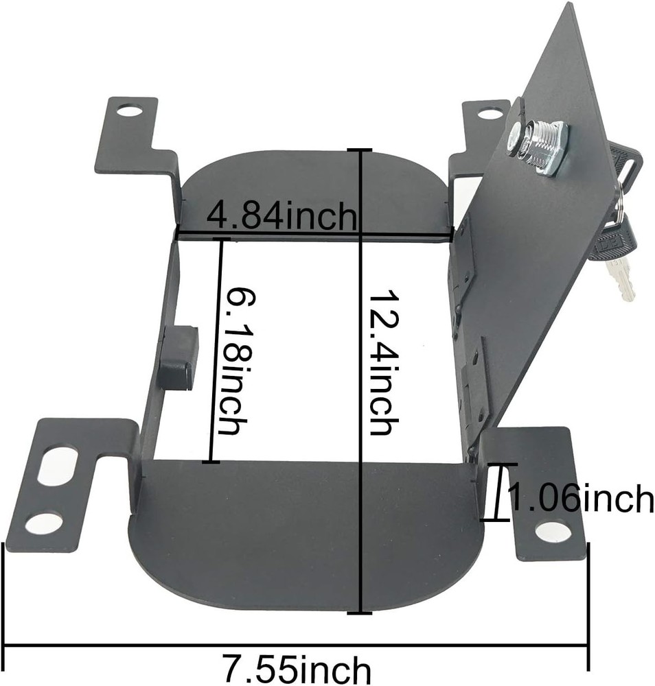 RAM Rear Seat Floor Locking Storage Box Compatible with Dodge RAM