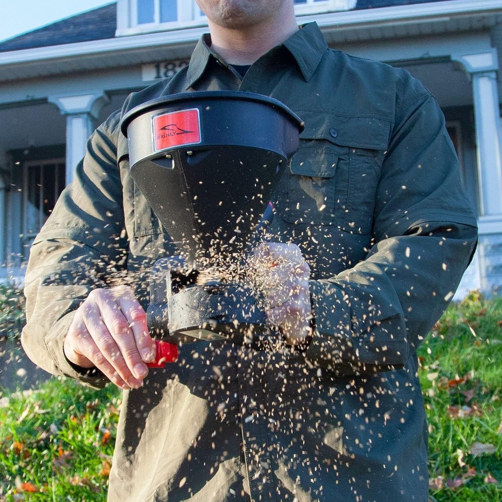 All-Season 5 lb Handheld Spreader with Adjustable Flow for Effortless Spreading