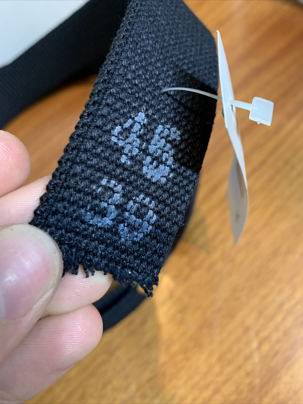 U.S MILITARY ARMY ISSUE BLACK BELT Brass TIP TROUSER BELT ONLY NO BUCKLE SZ 45