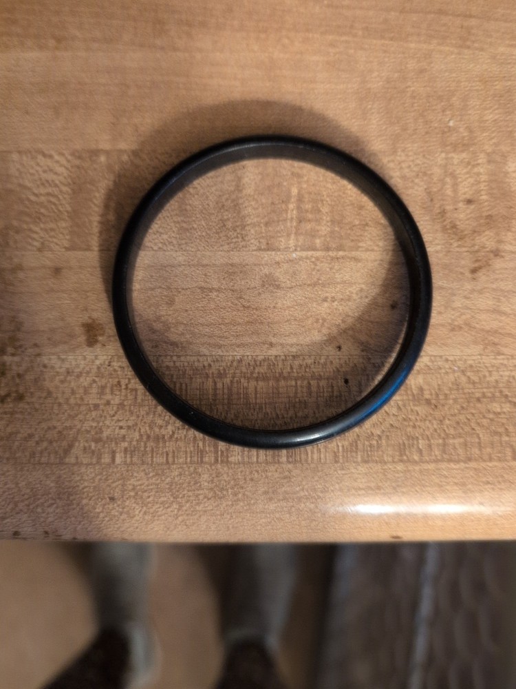 Vintage Black Bangle Plastic Bracelet 3inch Diameter