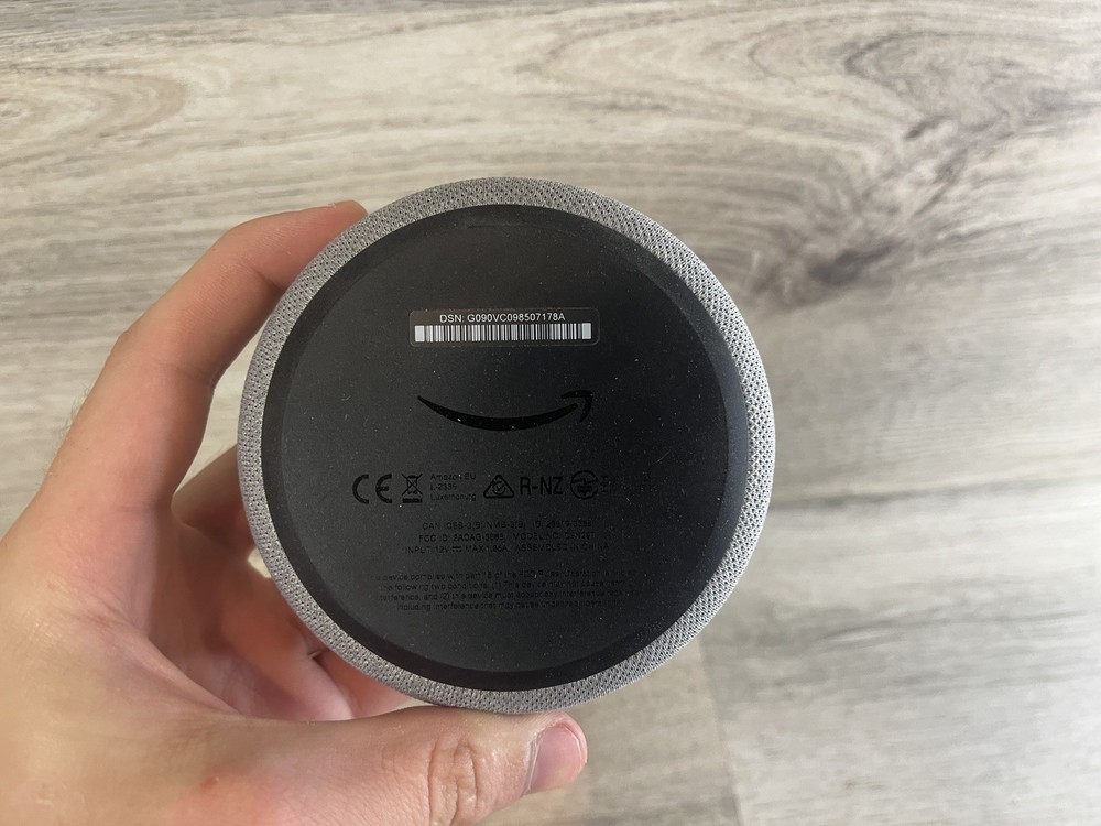 Amazon Echo Dot 3rd Generation Model D9N29T - No Power Cord - Gray