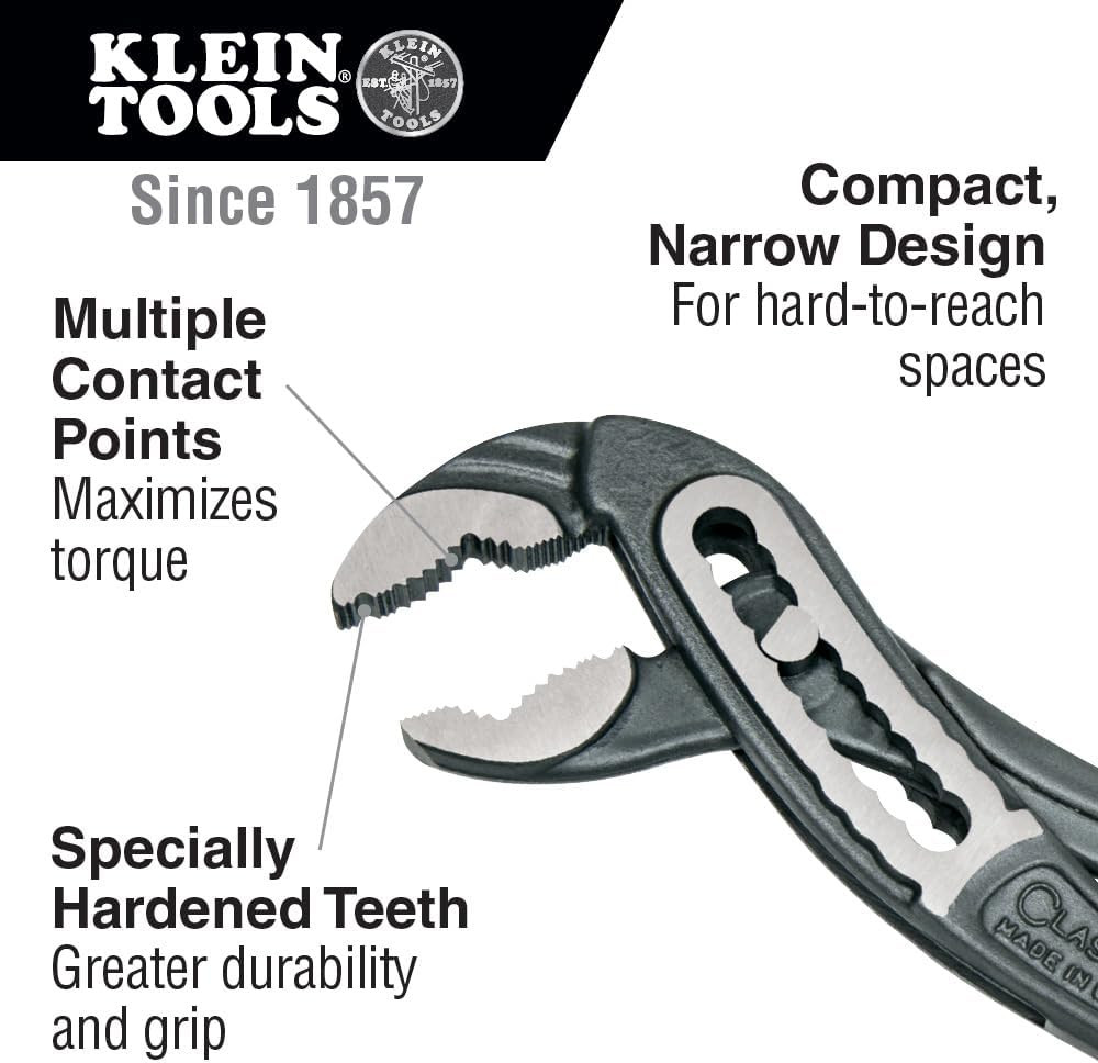Adjustable Wrench & Pump Pliers Tool Set - 6 Essential Tools for Every DIYer