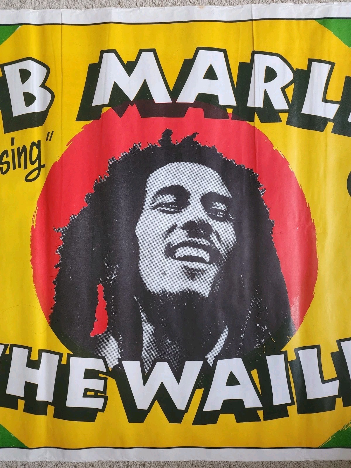Rare Bob Marley & The Wailers FR 1980 Uprising Tour promo poster Island Reggae