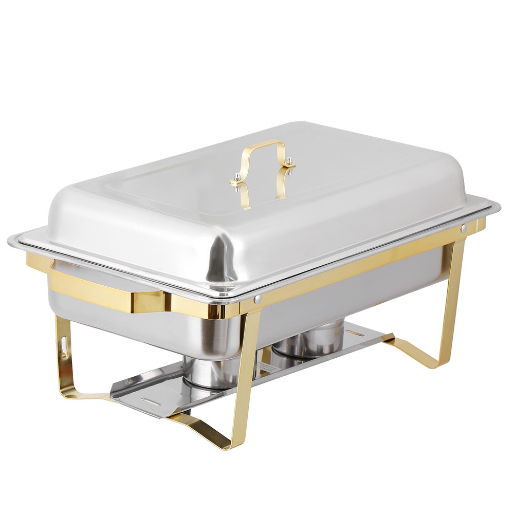 Chafing Dish Buffet Set 8 Pack 8 QT Rectangular Chafing Dishes for Buffet Dinner